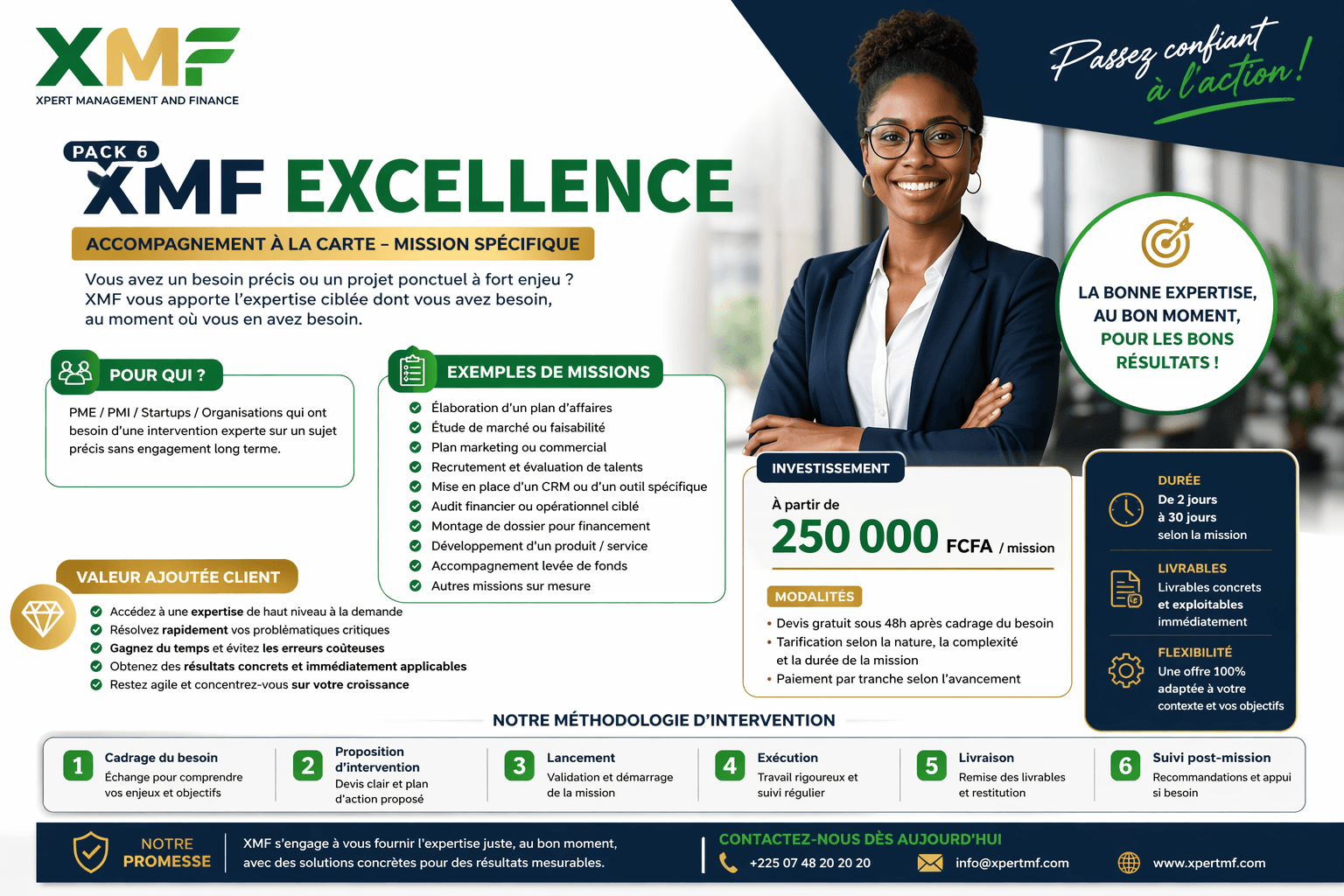 Visuel XMF Excellence — Mission spécifique